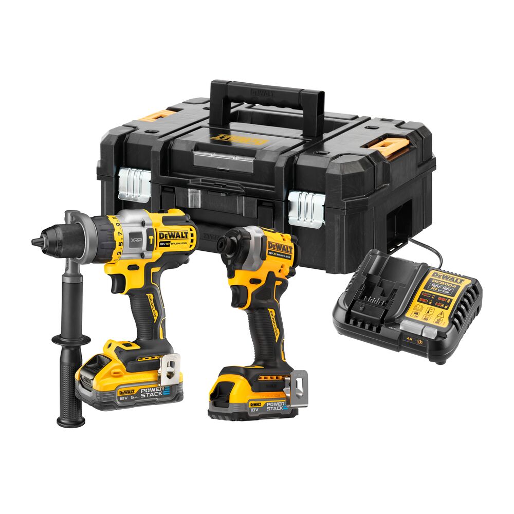 DeWalt DCK2052H2T Akku-Kombiset – Leistungsstarkes 18V Werkzeug mit TSTAK II Koffer