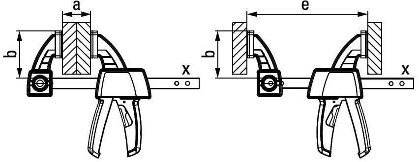 Bessey Einhand-Schnellspannzange EZS30-8 2000 N Druck