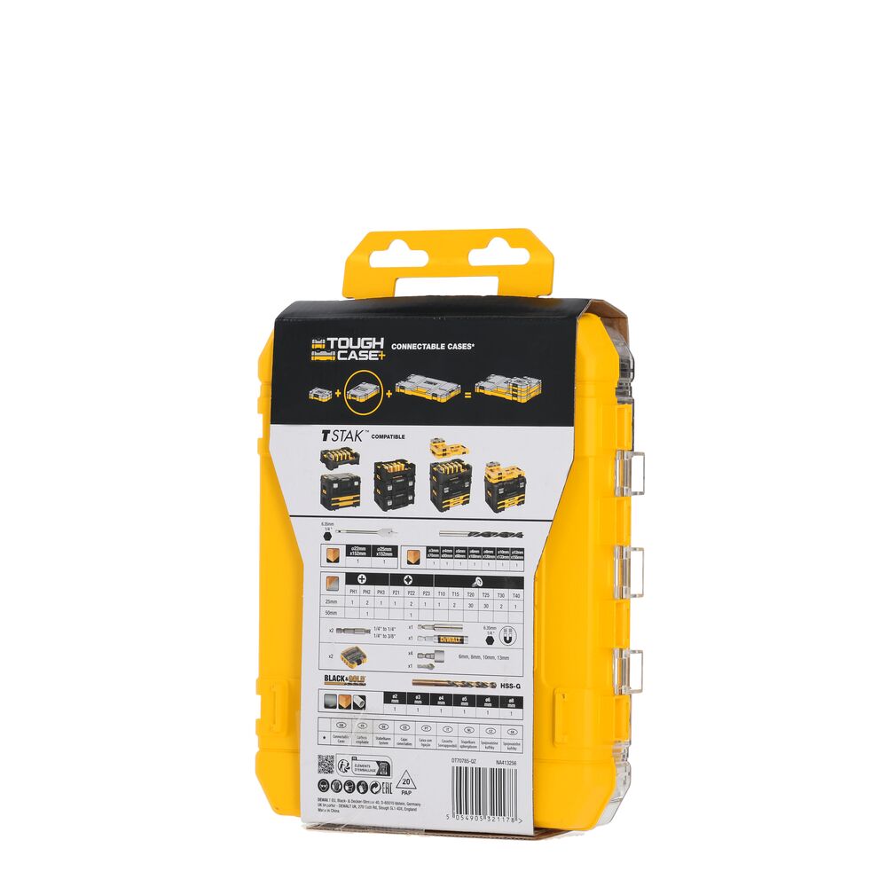 DeWALT Bohrer-Satz DT70785-QZ 18 V HSS 70teilig Set