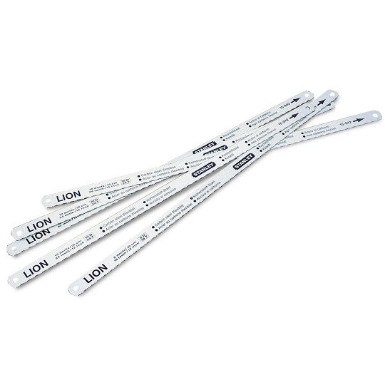LION Stanley 300mm Metallsägeblätter Set – Vielseitige Kohlenstoffstahlklingen für Präzises Schneiden