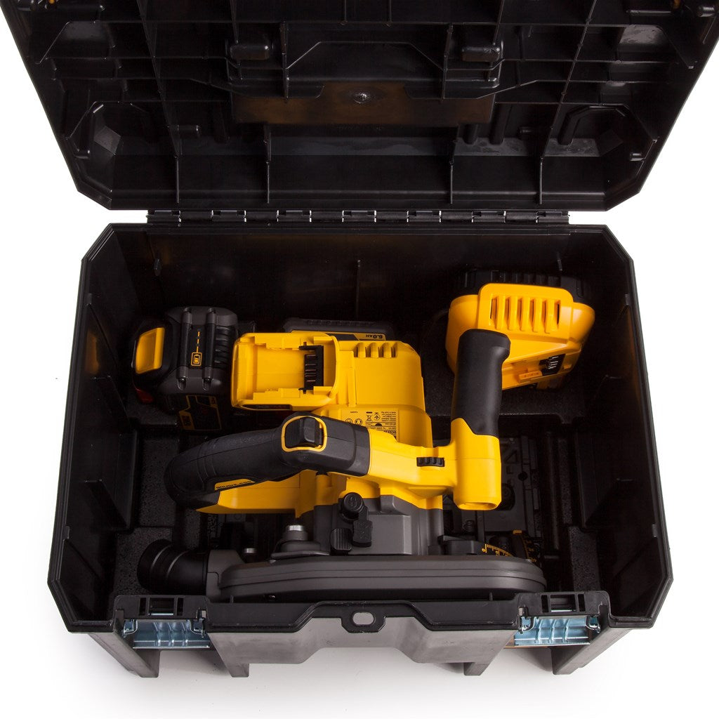 DeWALT Kreissäge DCS520T2-QW 54 V Anti Rückschlag System