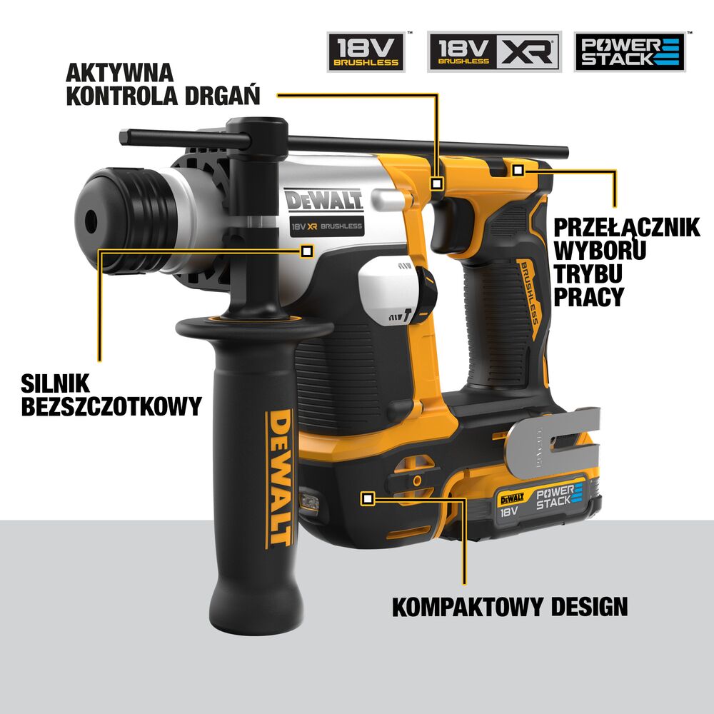 DeWalt Bohrmaschine DCH172E2T-QW 18 V XR SDS Plus System