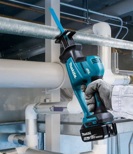 Makita + Säbelsäge + DJR189RTJ + 18 V + Bürstenloser Motor