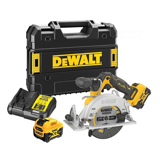 DeWalt Akku-Kreissäge DCS512P2-QW – Robuster Bürstenloser Motor für Längere Laufzeit