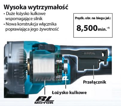Makita Schleifer GA005GZ01 18 V Bürstenlos 125 Mm Kompakt