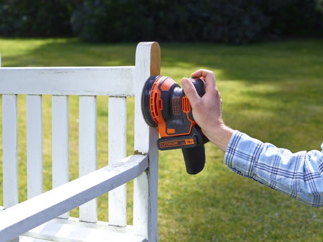 Black+Decker Stabschleifer BDCROS18-QW 18 V 125mm Staubabsaug