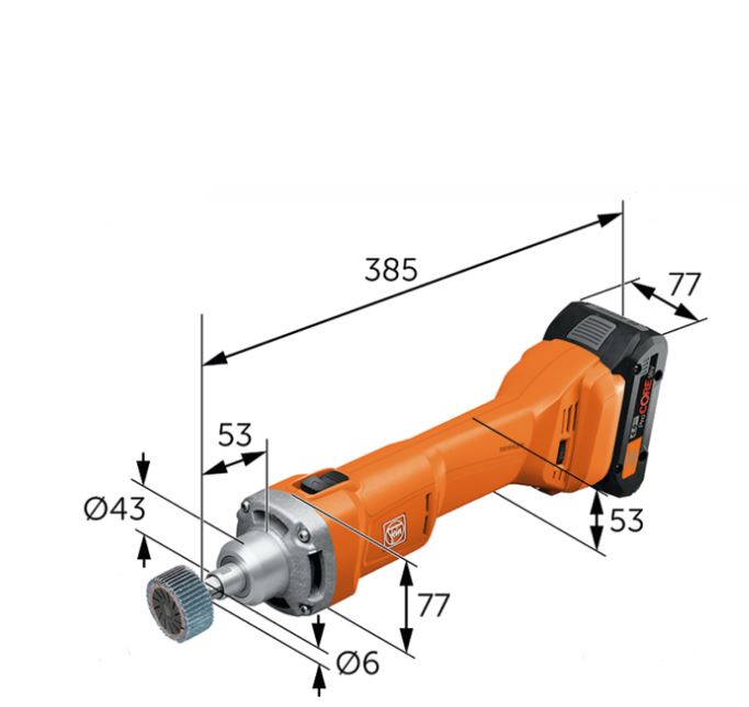 Fein Geradschleifer AGSZ18-280BL 18 V Bürstenloser Motor