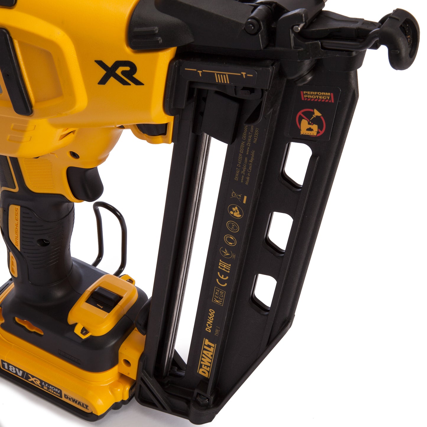 DeWalt Nagelpistole DCN660D2-QW 20 V Kompakt Pro Kit Set