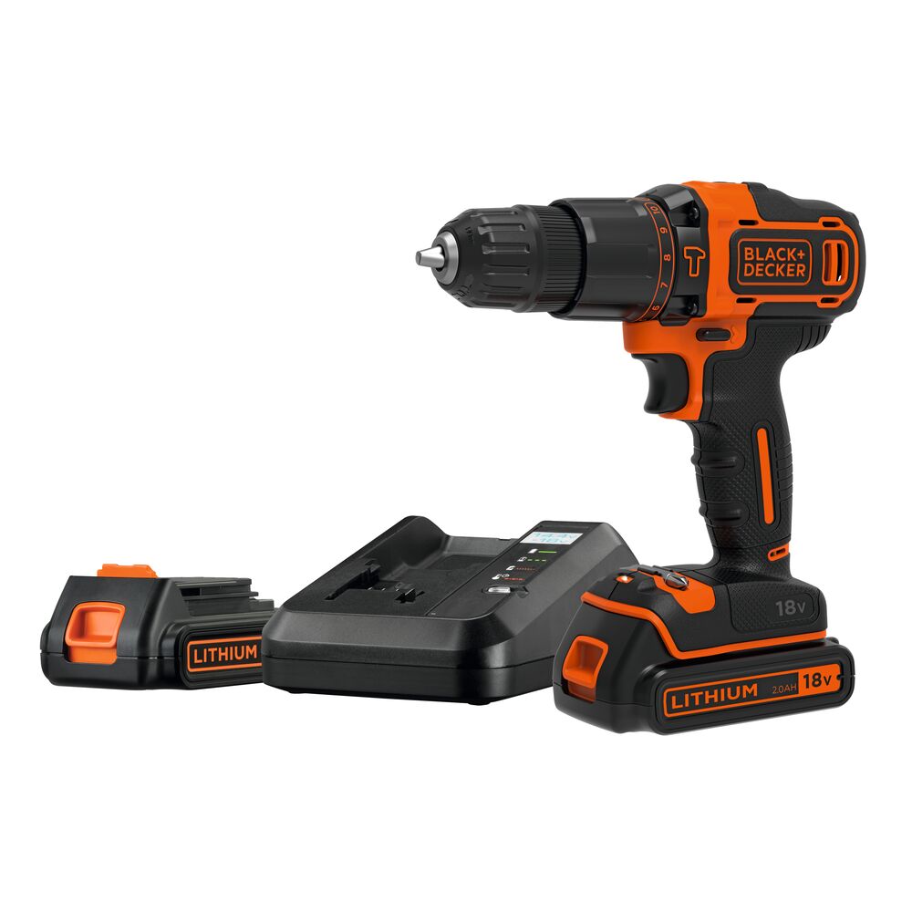 Black+Decker Bohrhammer BDCHD18K1B2-QW 18 V Hammerfunktion