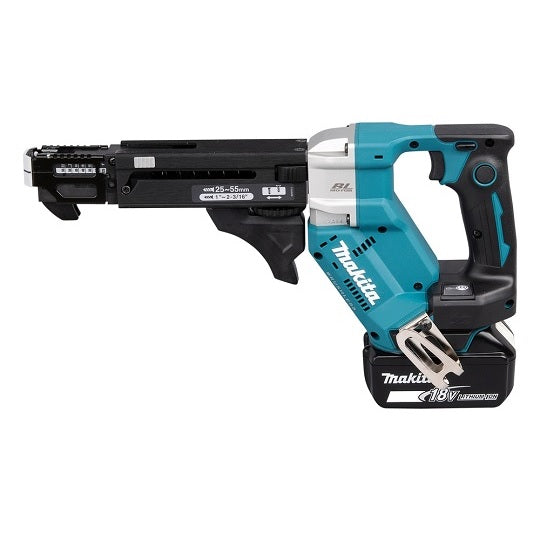 Makita Schrauber DFR551RTJ 18 V Integriertes Magazin