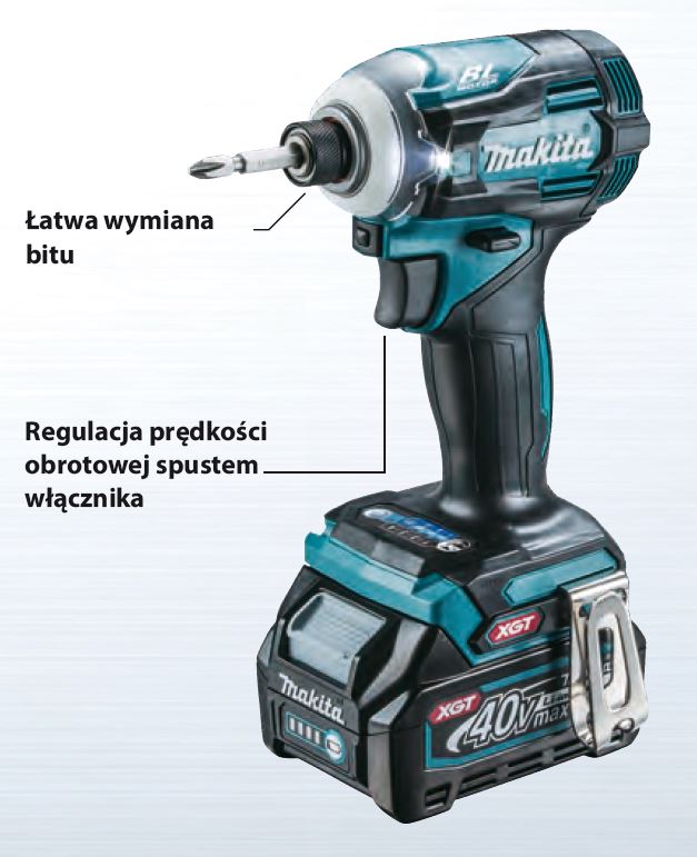 Makita Schlagschrauber TD001GZ02 18 V Bürstenlos Ergonomisch