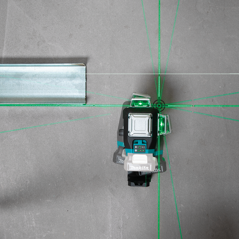 Makita SK700GD Schnurloser Rotationslaser 360° – Ergonomisches Design Mit Grüner Lasertechnologie