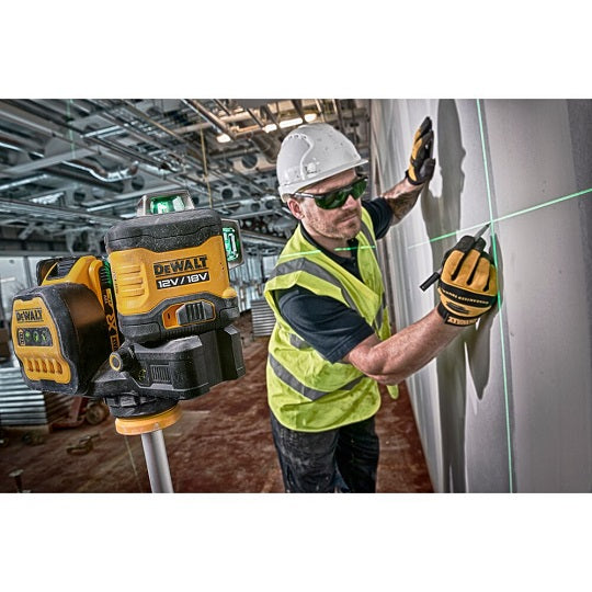 DeWALT DCE089NG18-XJ – Wiederaufladbarer 360 Grad Laser mit Grünem Strahl bis zu 30m