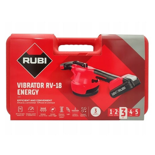 Rubi Plattenrüttler RV-18 ENERGY Mit Saugnapf Leicht