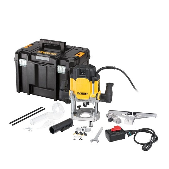DeWALT DWE627KT-QS – Leistungsstarke 2300W Spindelhobelmaschine mit Externem Adapter