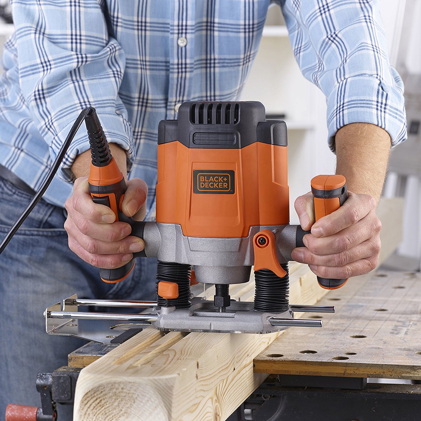 Black&Decker Spindelhobelmaschine KW1200EKA-QS 1200W