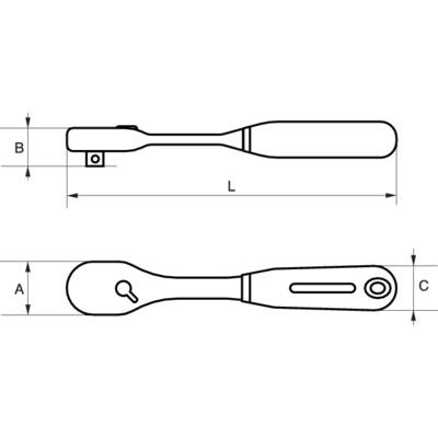 Bahco Handratsche 7750 Kompakt Ergonomischer Griff