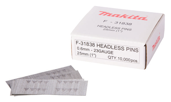 Makita Nägel F-31838 18 V 25 mm Für Nagelpistolen Profi