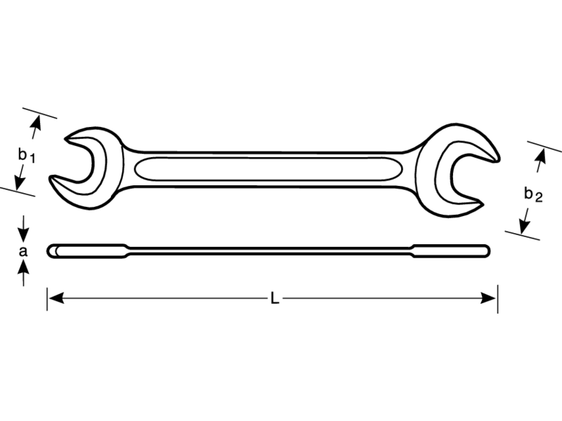 Bahco Ringschlüssel 895M-65-70 0 V Doppelseitig Halterung