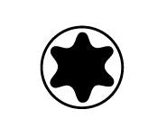 Irimo Expanderstiftschlüssel TX6 Extra Lang Arm Aus Stahl