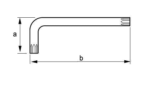 Irimo Spatenschlüssel TX10 Mit Extra Langem Arm Präzision