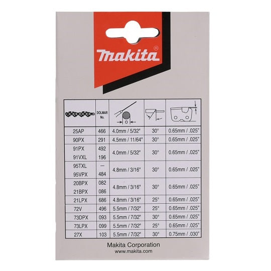 A'cuch Sägeblatt 35 cm 1,1 mm Makita Kompatibel Set