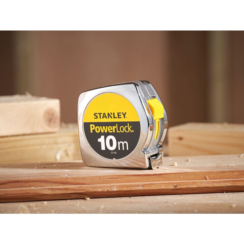 Stanley + Rollenbandmaß + PowerLock + Bandlänge 10 m