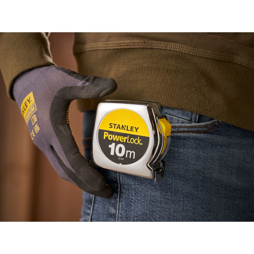 Stanley + Rollenbandmaß + PowerLock + Bandlänge 10 m