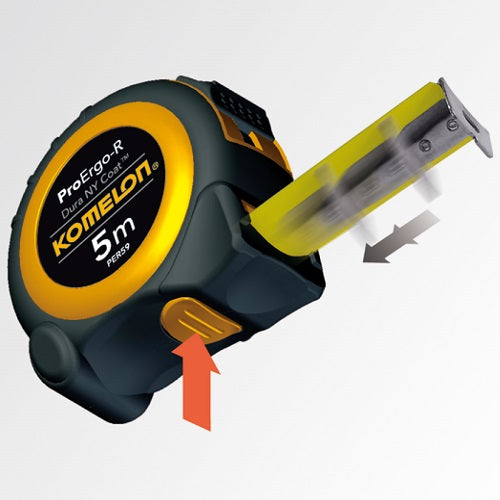 Komelon Stahlmaß PER36 ProErgo-R 3 m Schnellbremse Robust