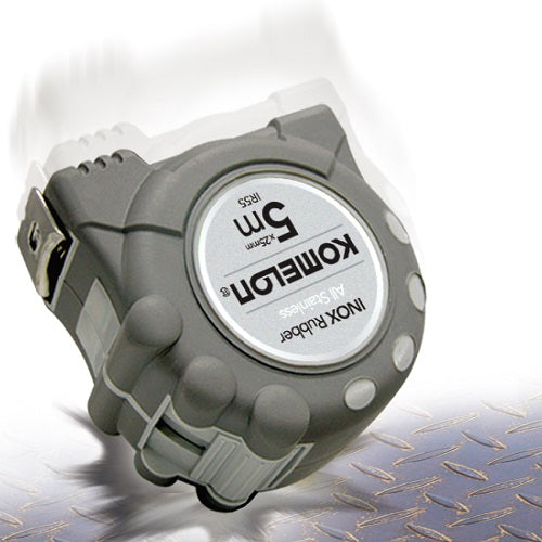 Komelon Maßband INOX Rubber Länge 5m Arbeitsbremse Robust