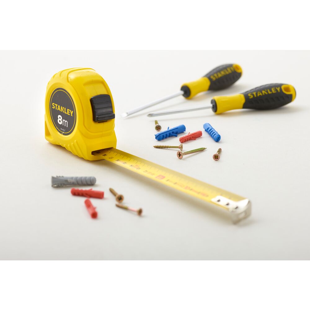 Stanley Rollbandmaß 0-30-457 8 m Polymer-Schutzbeschichtung