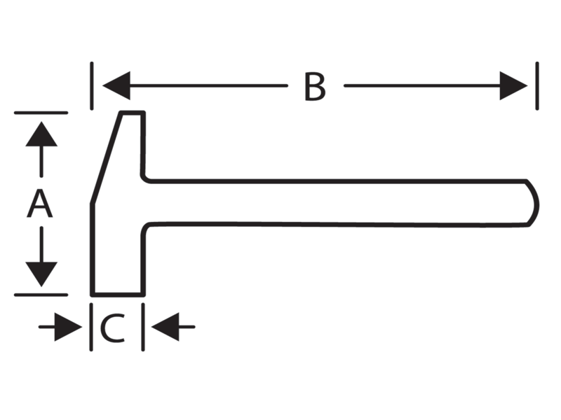 Bahco Metallbearbeitungswerkzeug 18 V Eschenholzstiel