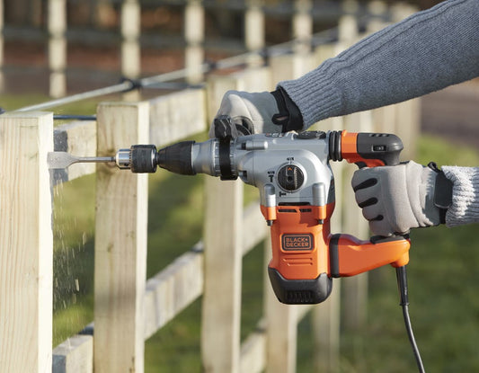 BLACK+DECKER Bohrmaschine BEHS03K 1250 W SDS Aufnahme