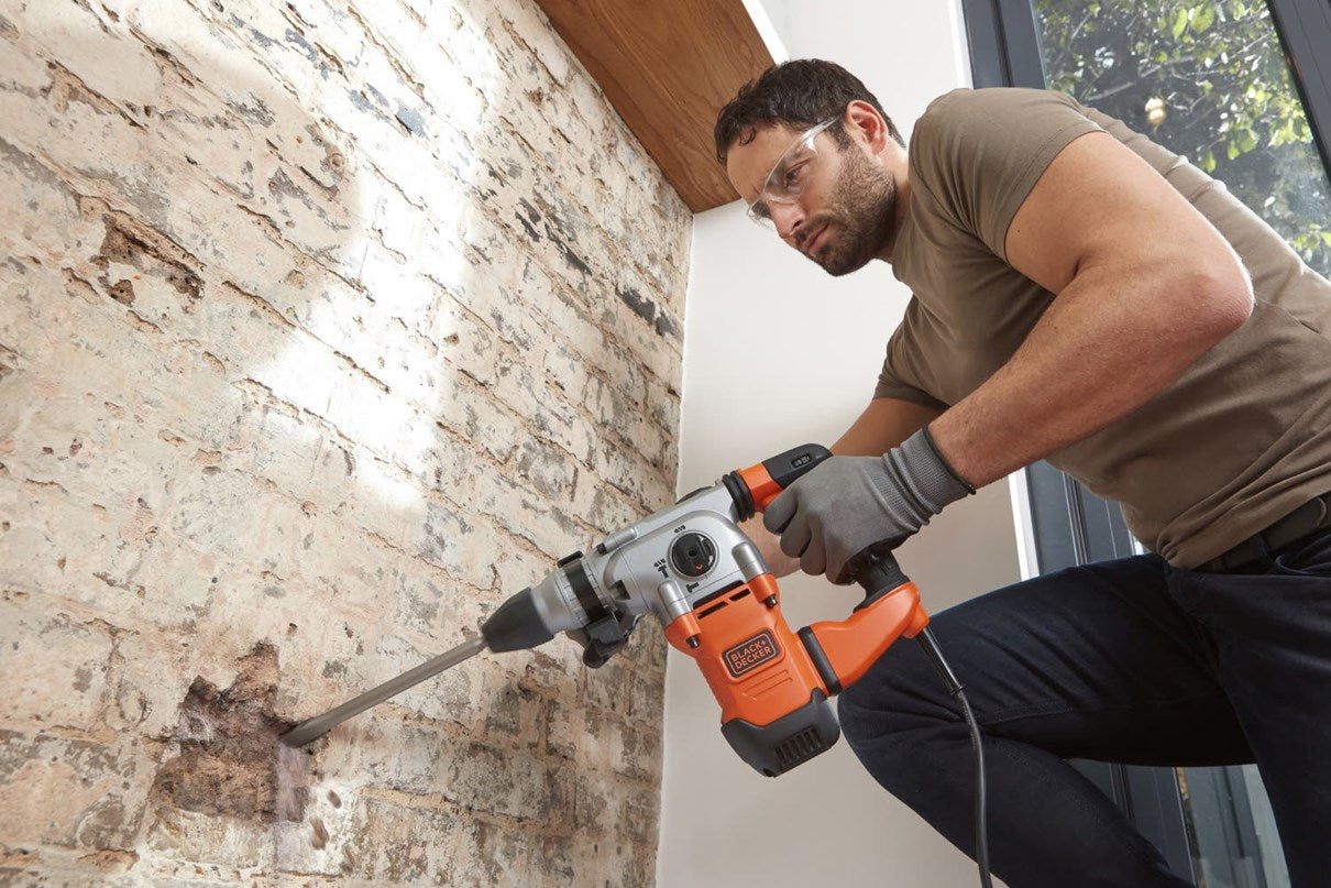 BLACK+DECKER Bohrmaschine BEHS03K 1250 W SDS Aufnahme