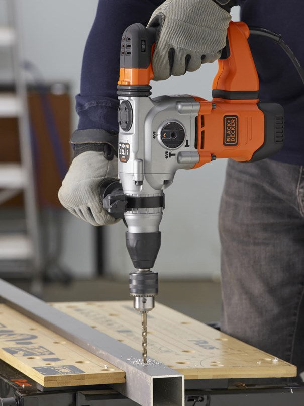 BLACK+DECKER Bohrmaschine BEHS03K 1250 W SDS Aufnahme