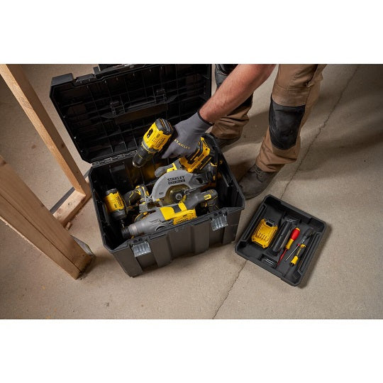Stanley Werkzeugkasten Set PRO-STACK Robuste Konstruktion