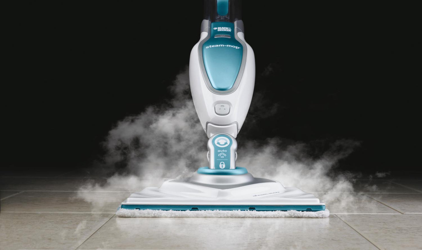 Black+Decker Dampfmop FSM1630-QS 1600W Schwenkbarer Kopf