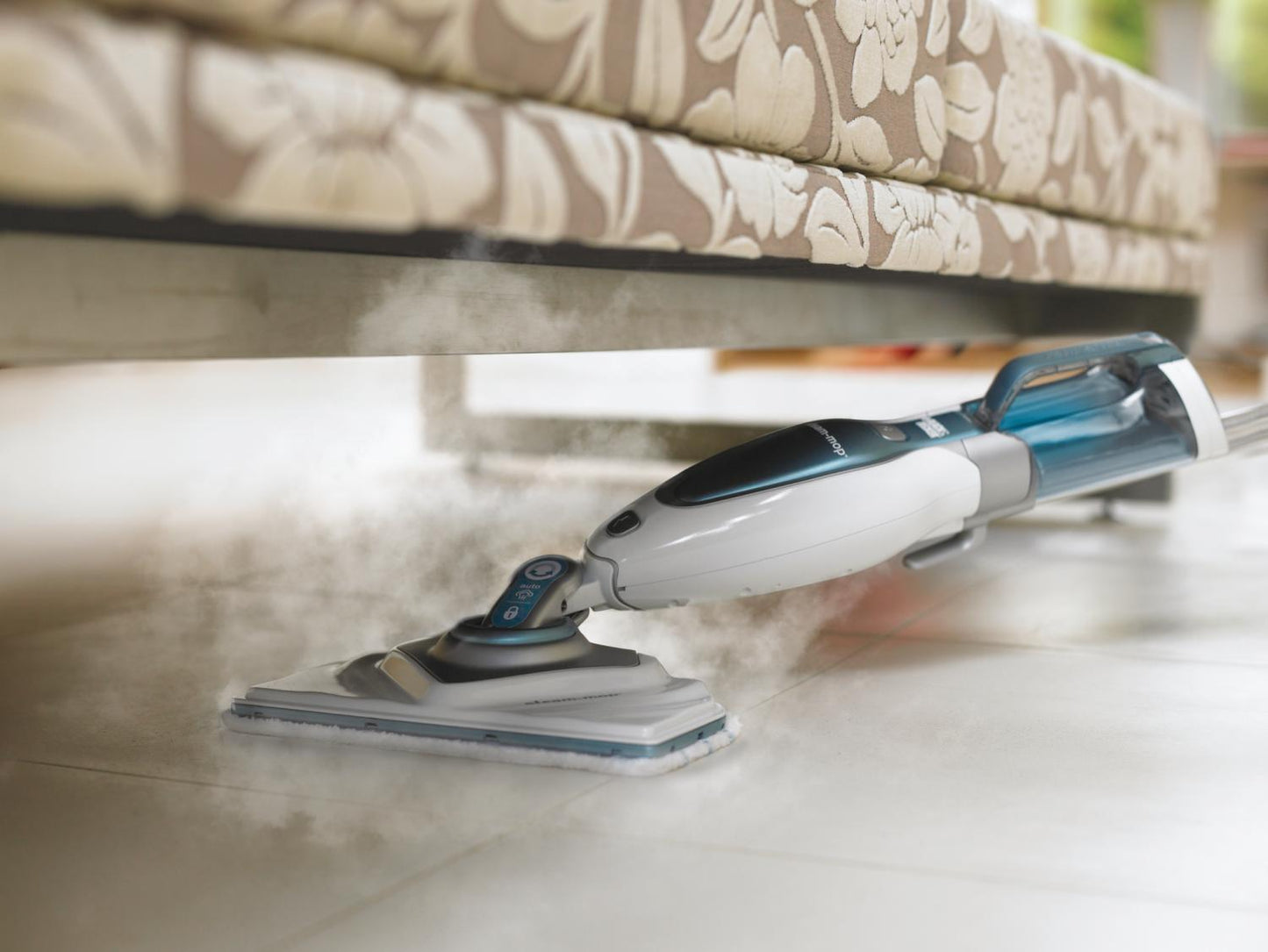 Black+Decker Dampfmop FSM1630-QS 1600W Schwenkbarer Kopf