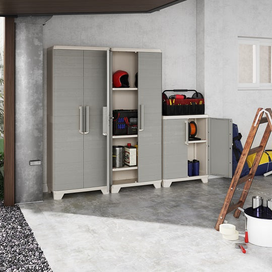 KETER Schrank Linear Wood Wetterfest Innen Und Außen