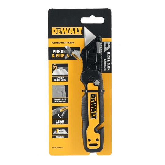 DeWalt + Klappmesser + DWHT10992-0 + 18 V + Trapezklinge