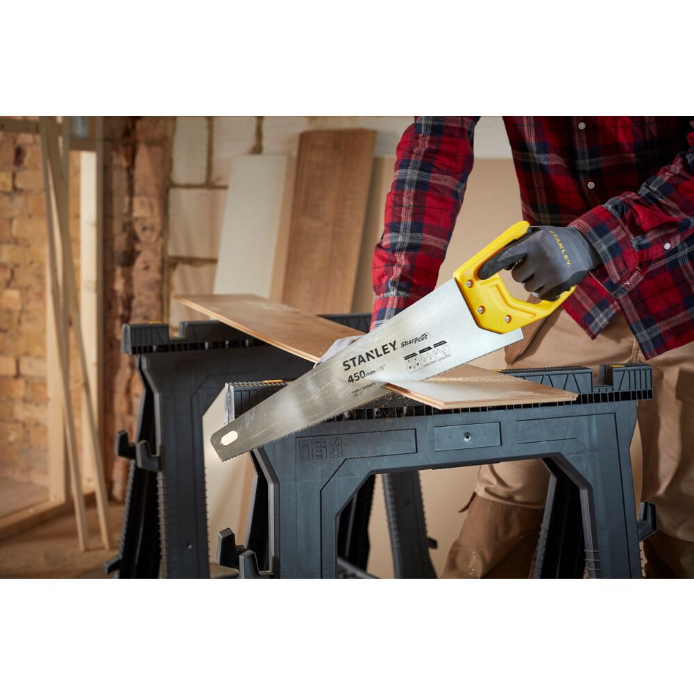 Stanley + SharpCut Handsäge + STHT20370-1 + Präzise Schnitt