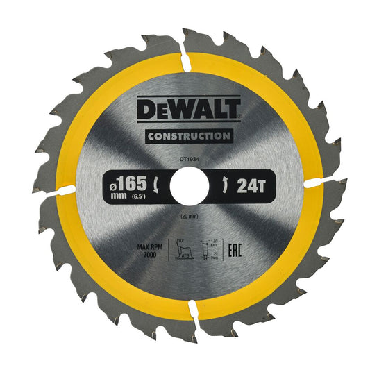 DeWALT Kreissägeblatt DT1934-QZ 18 V Holzschnitte TCT