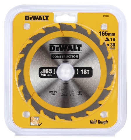 DeWALT + Kreissägeblatt + DT1936-QZ + 18 V + Zähne + Holz