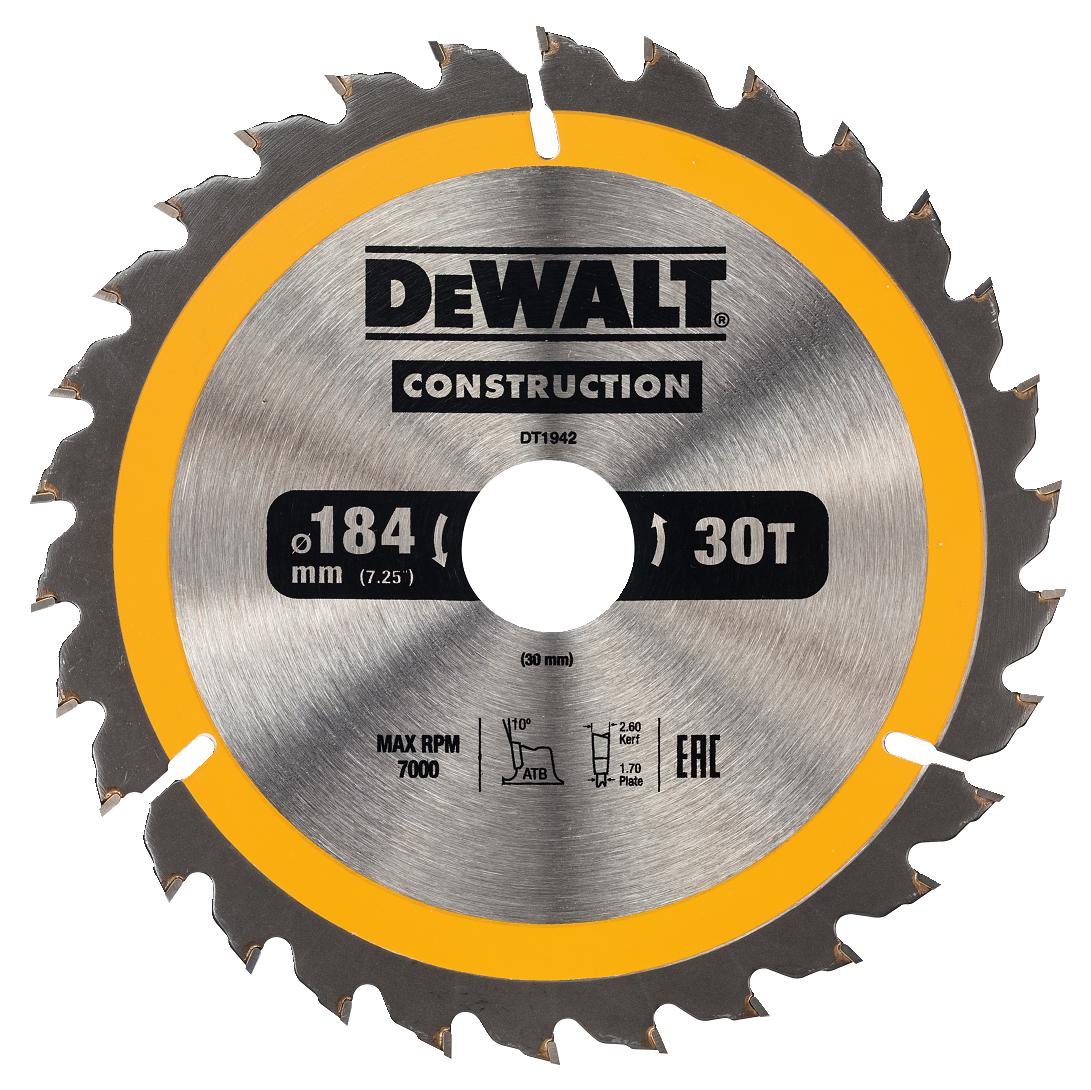 DeWALT DT1942-QZ Kreissägeblatt – Hochwertige Sägezähne für Präzises Schneiden