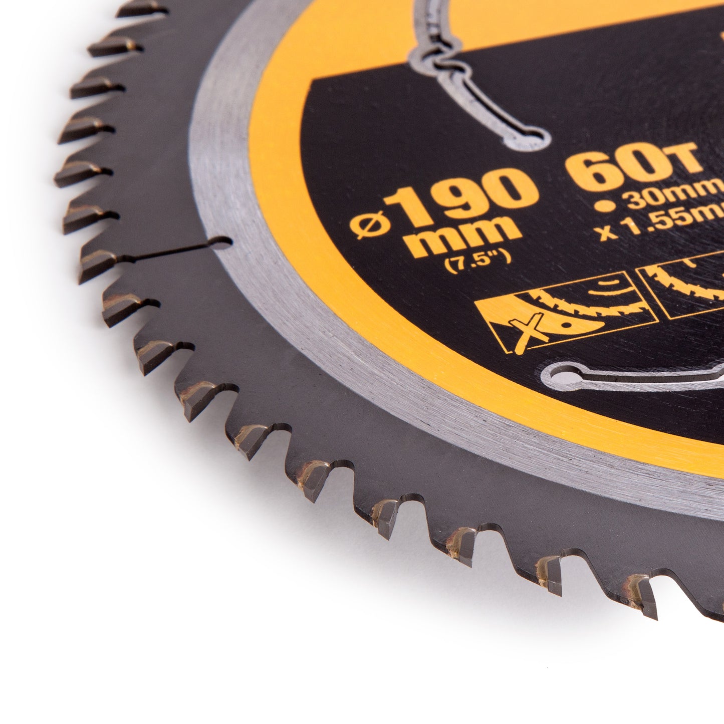 DEWALT DT99564 – Präzises Sägeblatt für Holzschnitt mit 60 Zähnen