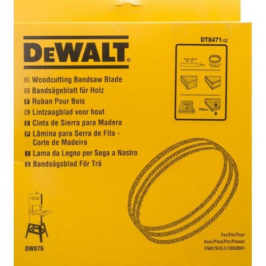DeWalt Bandsäge DT8471-QZ 18 V Hochwertige Stahlklingen