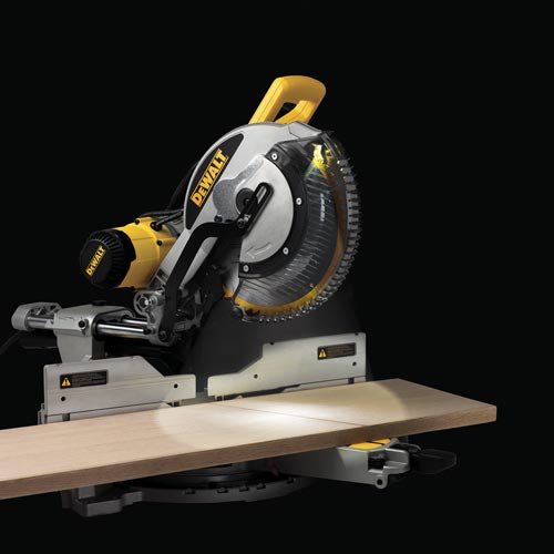 DeWalt Kreissäge DWS780-QS 230 V LED-Beleuchtung Präzision