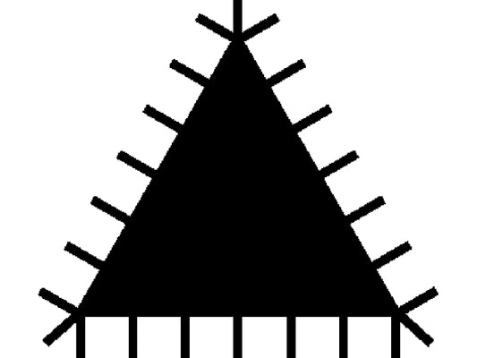 ERGO Handfeile Dreieckige 200 mm Ergonomischer Halt