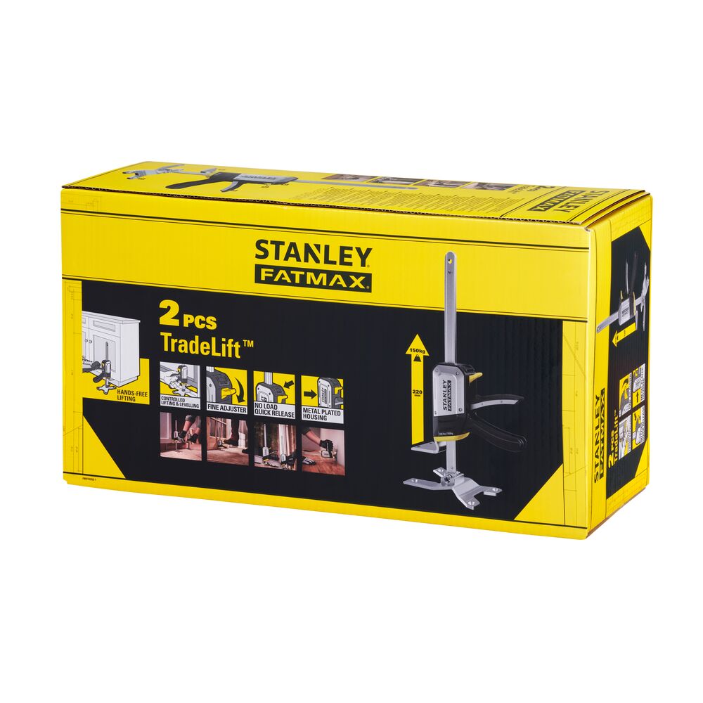 Stanley TradeLift-Wagenheber 2er-Set – Maximale Hubkapazität von 150kg