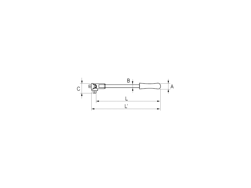 Irimo 135-52-1 Drehknopf 450mm – Hochwertiger Werkzeugstahl für Flexibles Arbeiten